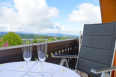 Herrlicher Ausblick vom Balkon